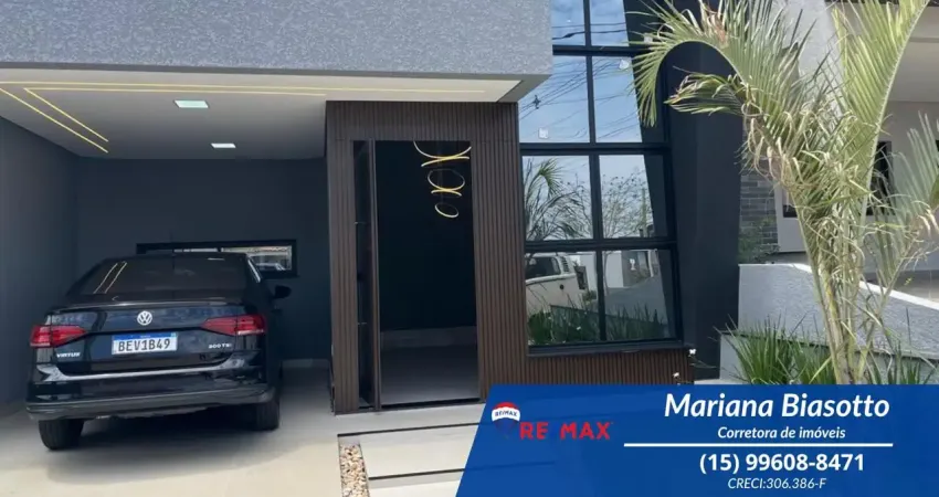 Casa moderna térrea nova pronta para morar - villagio ipanema 1 - sorocaba/sp