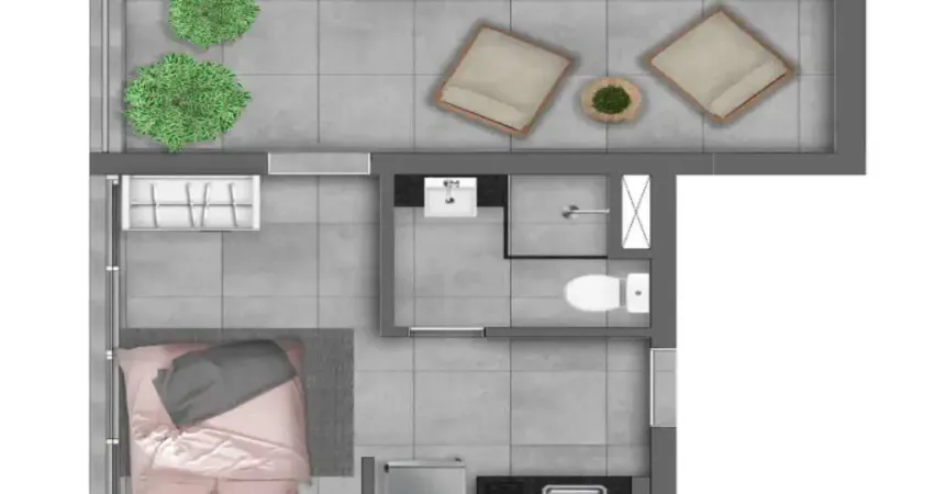 Apartamento com 1 quarto à venda na Avenida Santo Amaro, 5200, Brooklin, São Paulo