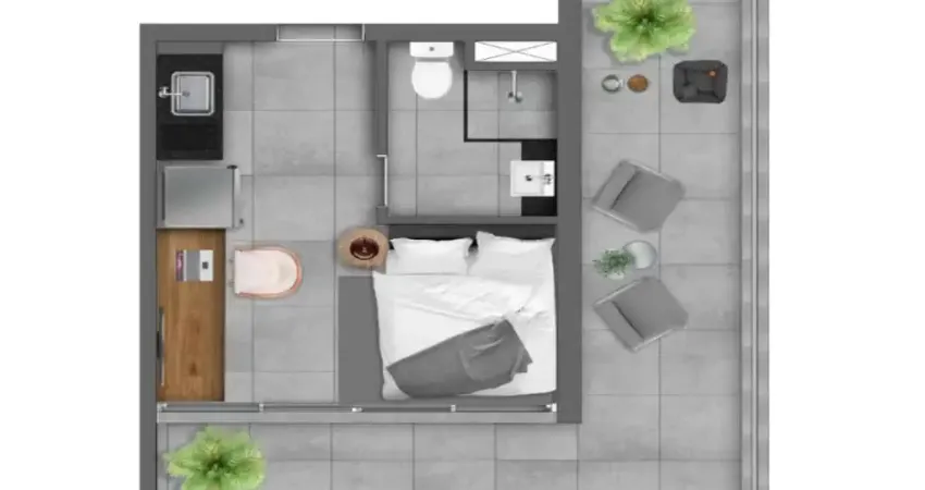 Apartamento com 1 quarto à venda na Avenida Santo Amaro, 5200, Brooklin, São Paulo