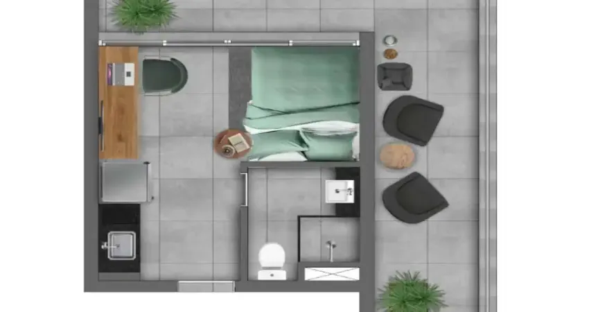 Apartamento com 1 quarto à venda na Avenida Santo Amaro, 5200, Brooklin, São Paulo