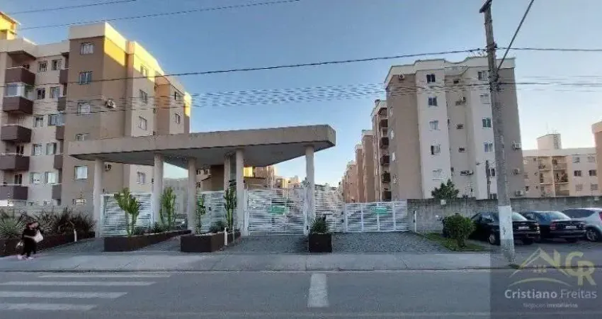 Apartamento à venda em biguaçu, com 2 dormitórios e sacada com churrasqueira ilhas do atlântico residence