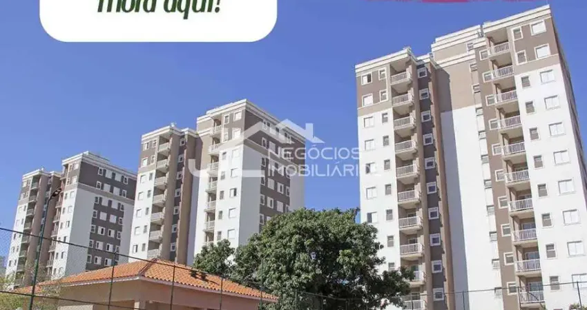Apartamento à venda, no residencial jardim botânico, em hortolândia, jardim adelaide, com 2 quartos, 58,70m²