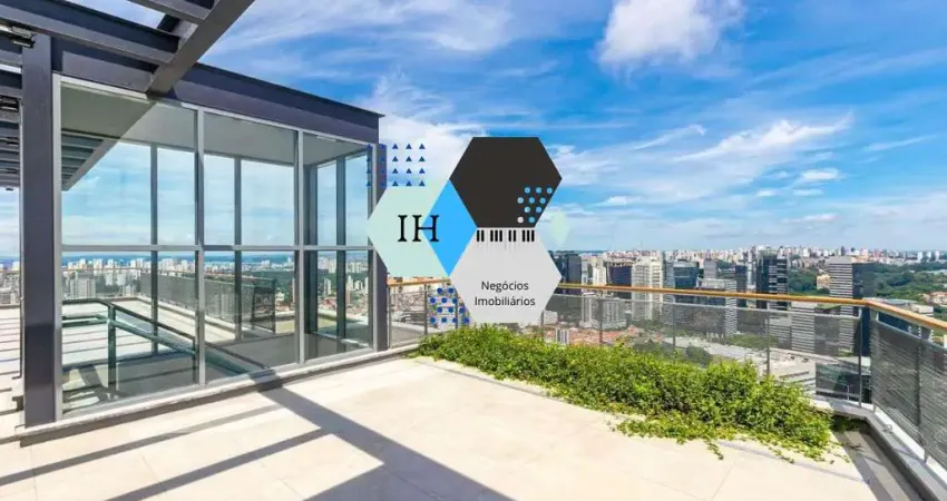 Cobertura de luxo no jardim das acácias, são paulo-sp: 4 quartos, 4 suítes, 6 banheiros, 5 vagas, 410,11m². confira!