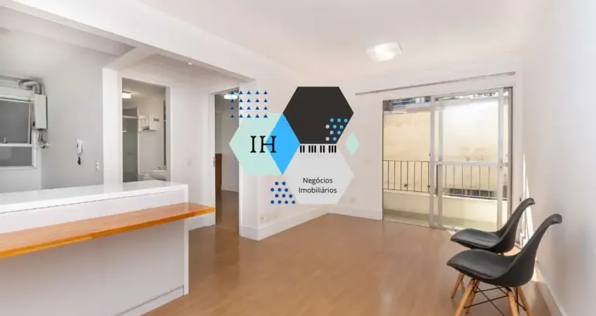 Apartamento para locação no itaim de 45m2 com 1 dormitorio e 1 vaga