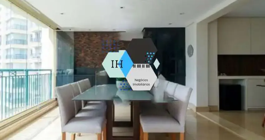 Apartamento a venda no brooklin em condomínio clube com 205m2 sendo 3 suítes, varanda gourmet e 4 vagas