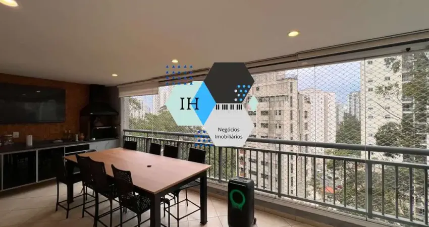 Apartamento de luxo na vila andrade: 3 quartos, 3 suítes, 1 sala, 4 banheiros, 2 vagas de garagem, 122m² de área - são paulo-sp