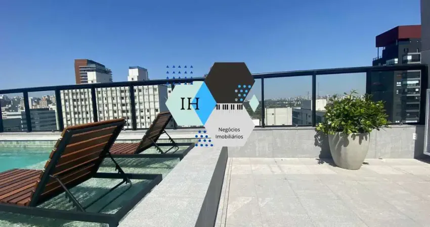 Studio 26.02m condomínio nik alves guimarães no bairro de pinheiros