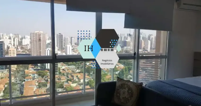 Apartamento para locação no brooklin paulista, são paulo-sp: 1 quarto, 1 sala, 1 banheiro, 1 vaga, 32m² de área. venha conferir!