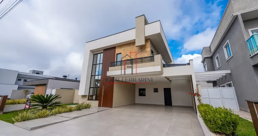 Excelente sobrado de alto padrão, em condomínio exclusivo, localizado em piraquara.