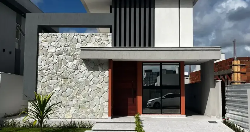 Vendo casa nova no condomínio fechado sunville em joão pessoa com 3 quartos