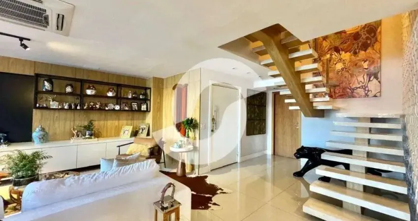 Apartamento para venda em niterói, icaraí, 4 dormitórios, 4 suítes, 6 banheiros, 3 vagas