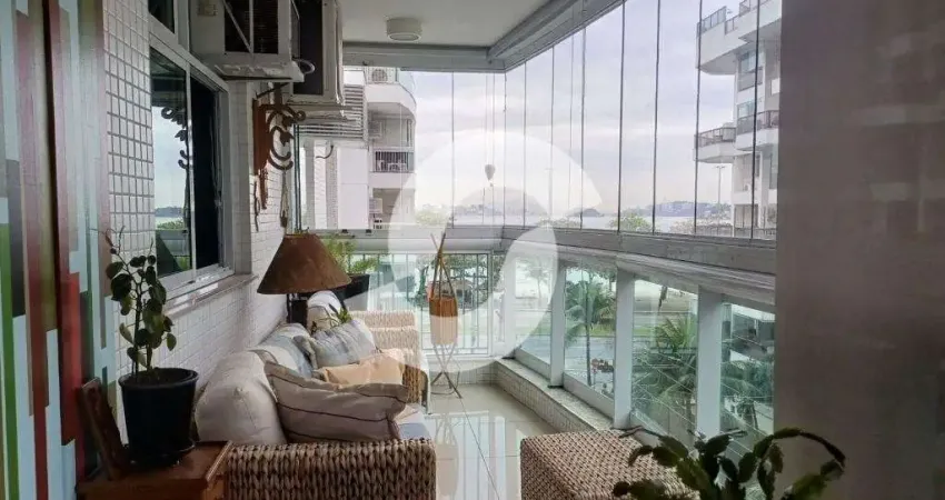 Apartamento para venda em niterói, charitas, 3 dormitórios, 1 suíte, 3 banheiros, 2 vagas