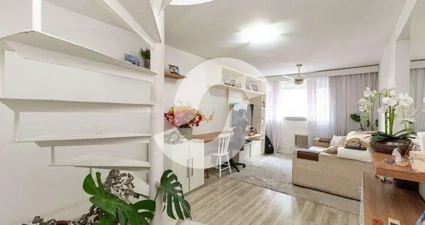 Cobertura para venda em niterói, icaraí, 2 dormitórios, 1 suíte, 2 banheiros, 1 vaga