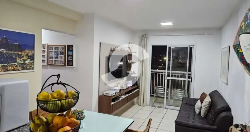 Apartamento 2 quartos para venda em niterói, centro, 2 dormitórios, 1 suíte, 2 banheiros, 1 vaga