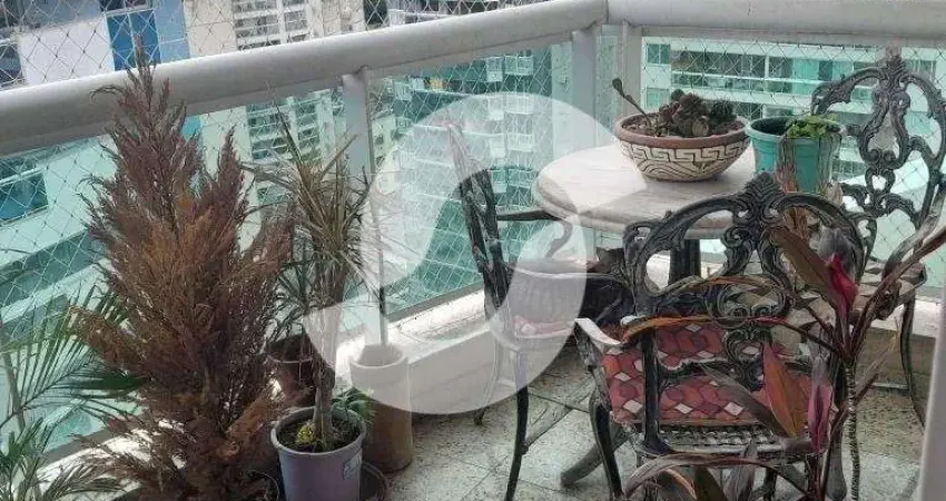 Cobertura para venda em niterói, icaraí, 3 dormitórios, 2 suítes, 5 banheiros, 3 vagas