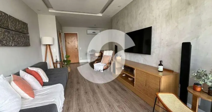 Apartamento 2 quartos para venda em niterói, icaraí, 2 dormitórios, 1 suíte, 3 banheiros, 2 vagas