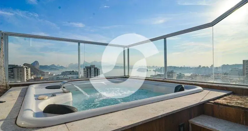 Cobertura para venda em niterói, icaraí, 3 dormitórios, 3 suítes, 4 banheiros, 1 vaga