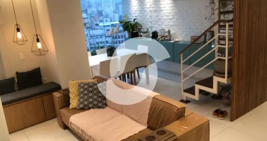 Cobertura para venda em niterói, icaraí, 3 dormitórios, 3 suítes, 4 banheiros, 1 vaga