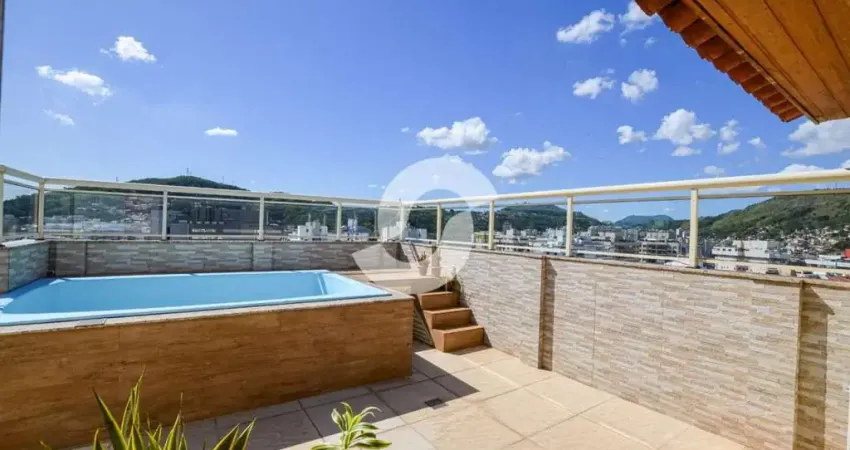 Cobertura para venda em niterói, icaraí, 2 dormitórios, 2 banheiros, 2 vagas