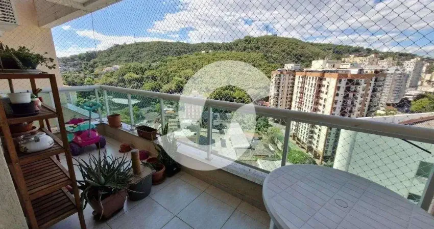 Apartamento 2 quartos para venda em niterói, santa rosa, 2 dormitórios, 1 suíte, 2 banheiros, 1 vaga