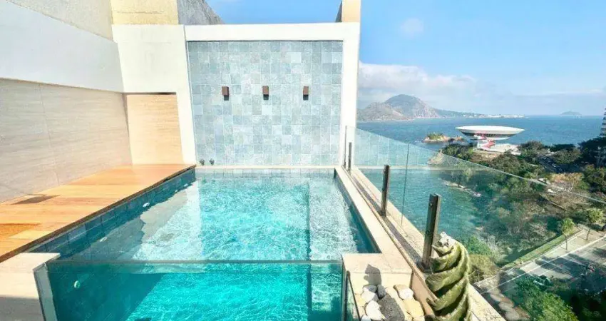 Cobertura para venda em niterói, ingá, 3 dormitórios, 3 suítes, 3 banheiros, 4 vagas