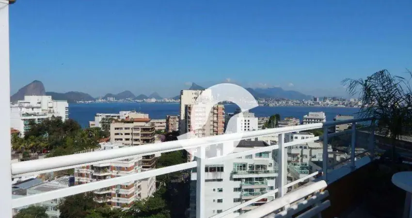 Cobertura para venda em niterói, boa viagem, 2 dormitórios, 1 suíte, 3 banheiros, 2 vagas