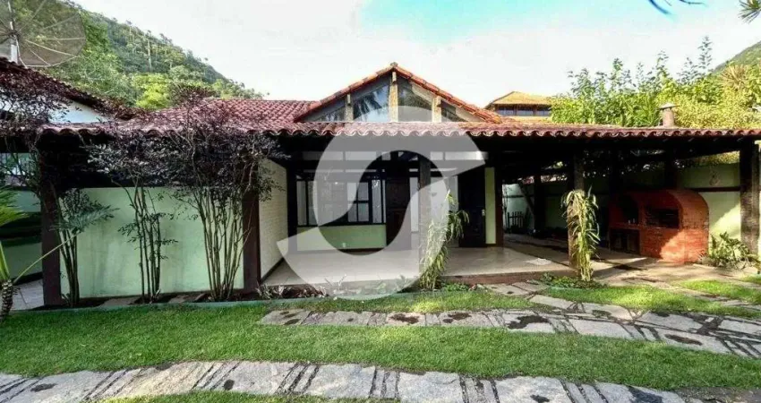 Casa alto padrão para venda em niterói, itacoatiara, 5 dormitórios, 3 suítes, 1 banheiro, 4 vagas