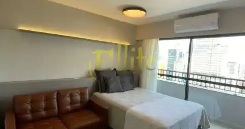 Studio mobiliado para locação em Pinheiros, São Paulo.