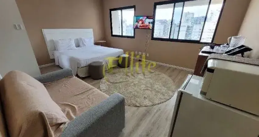 Flat para locação e venda em Moema, totalmente mobiliado com serviços, próximo das faculdades INSPER e Anhembi Morumbi!