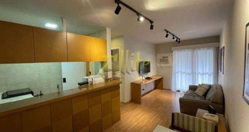 Flat à venda no Jardins, São Paulo-SP: 1 quarto, 1 sala, 1 banheiro, 1 vaga, 45m² de área. Aproveite!