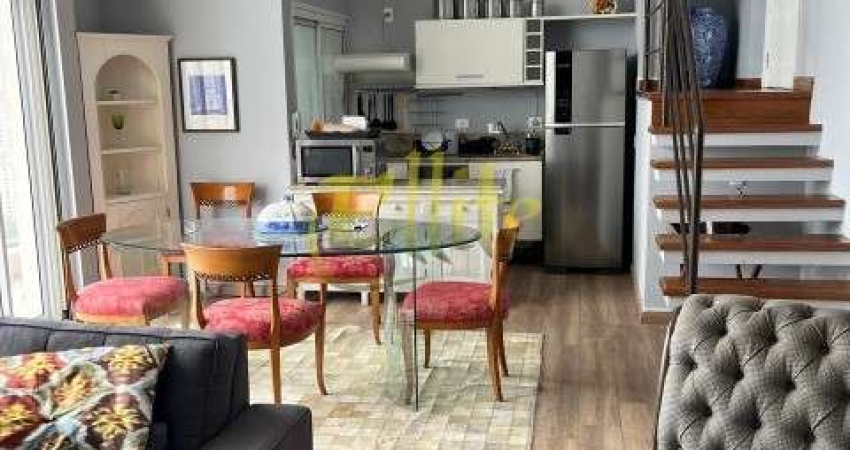 Apartamento de luxo no Brooklin, São Paulo-SP: 1 quarto, 1 suíte, 2 banheiros, 2 vagas, 108m² - Venda ou locação!