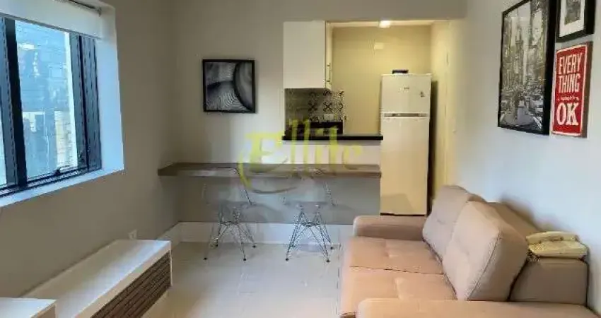 Flat para locação e venda no Brooklin, totalmente mobiliado com serviços, próximo da Estação Berrini!