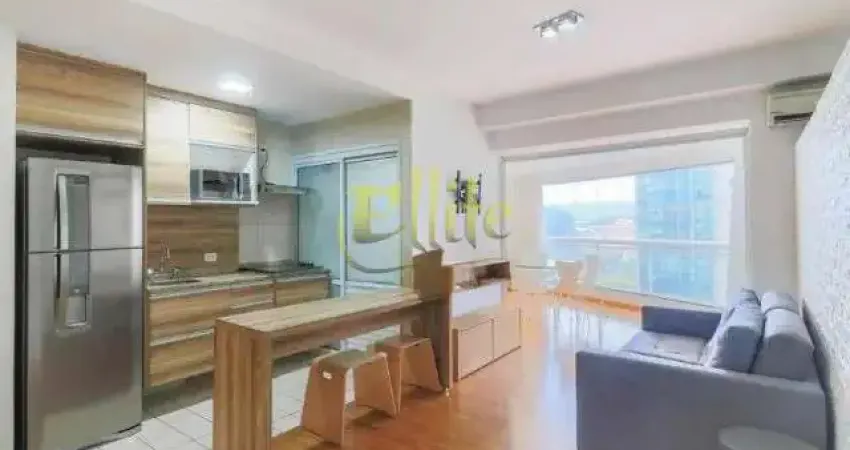 Apartamento mobiliado com 01 dormitório para locação na Rua Sansão Alves dos Santos na região do Brooklin, São Paulo - SP.