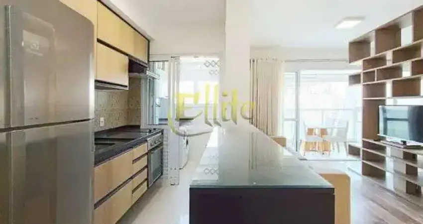 Apartamento de 01 dormitório mobiliado para locação e venda na região do brooklin em são paulo, próxima a estação morumbi!