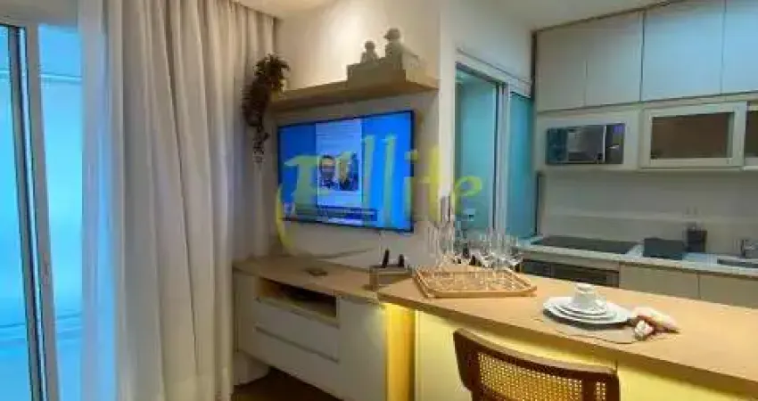 Flat com 01 dormitório para locação na rua sansão alves dos santos na região do brooklin, são paulo - sp.