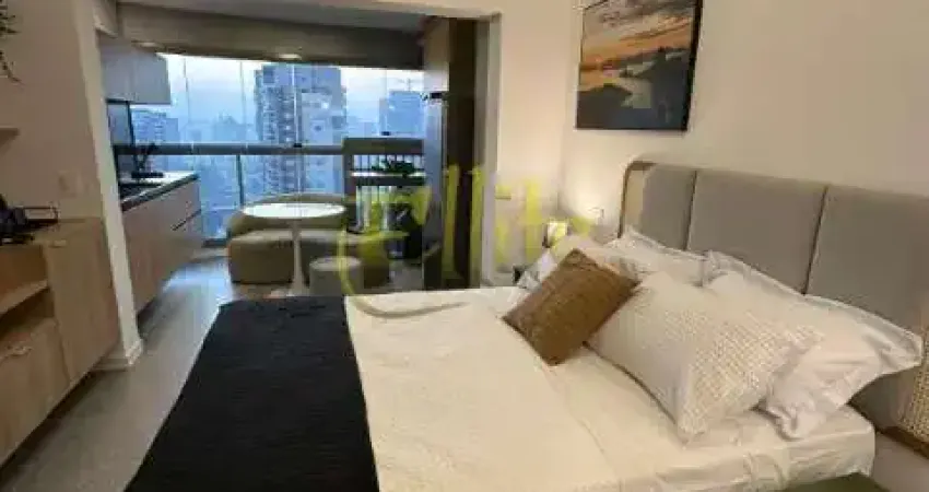 Apartamento mobiliado com 01 dormitório na região do brooklin, são paulo!