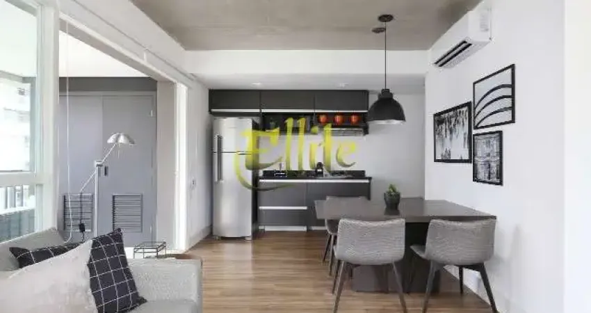 Apartamento de Luxo no Brooklin: 1 quarto, 1 suíte, 1 sala, 2 banheiros, 1 vaga de garagem - São Paulo-SP