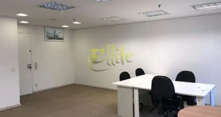 Sala comercial de 42 m², semi mobiliado com 1 vaga de garagem. Localizado na região do Brooklin em São Paulo!