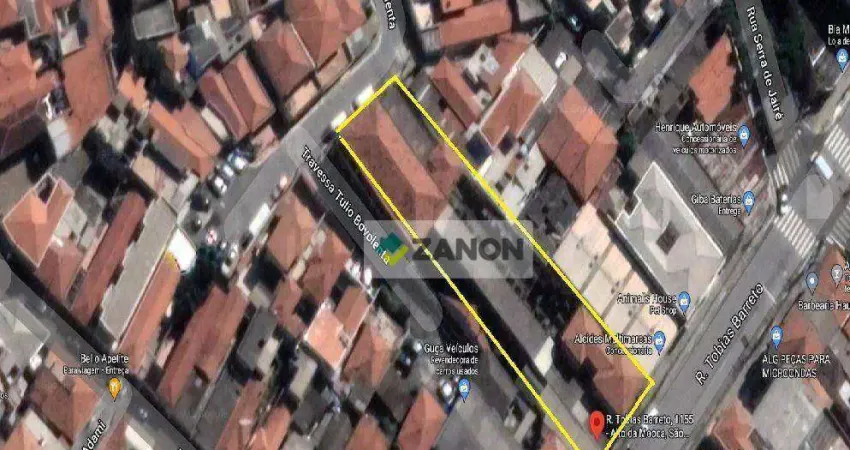 Terreno comercial à venda na Rua Tobias Barreto, Mooca, São Paulo