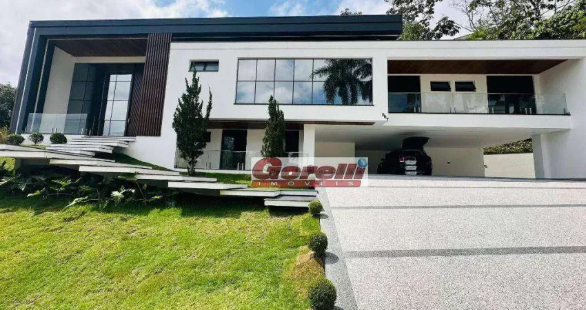 Casa com 5 dormitórios à venda, 700 m² por r$ 9.000.000,00 - condomínio hill’s i e ii - arujá/sp