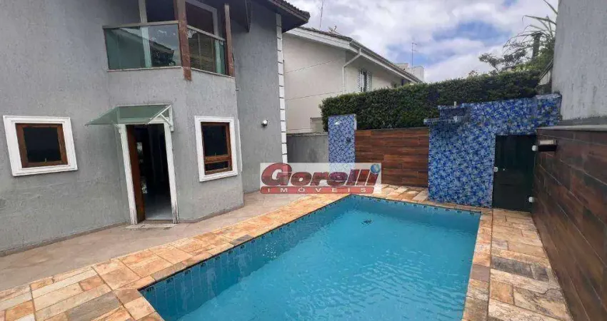 Casa com 3 dormitórios, 180 m² - venda por r$ 2.500.000,00 ou aluguel por r$ 10.000,01/mês - condomínio arujá 5 - arujá/sp