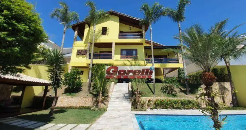 Casa com 3 dormitórios, 811 m² - venda por r$ 7.800.000,00 ou aluguel por r$ 54.500,00/mês - condomínio arujá 5 - arujá/sp