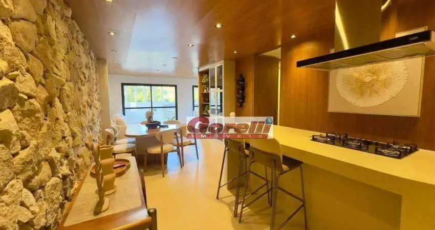 Apartamento com 3 dormitórios à venda, 141 m² por r$ 1.390.500,00 - granja viana - cotia/sp