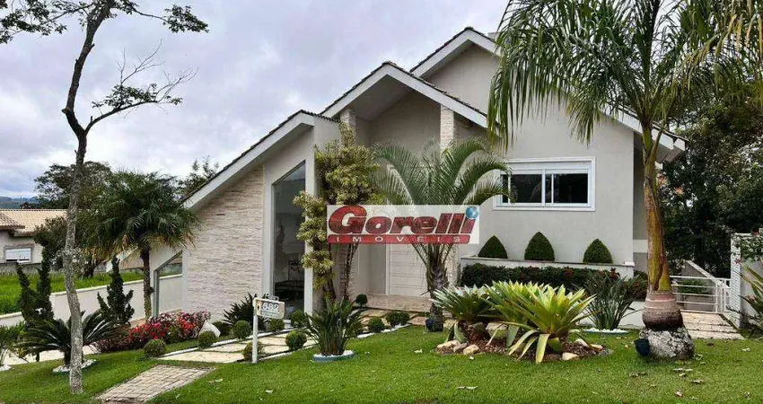 Casa com 5 dormitórios, 514 m² - venda por r$ 2.800.000,00 ou aluguel por r$ 18.000,01/mês - condomínio reserva ibirapitanga - santa isabel/sp
