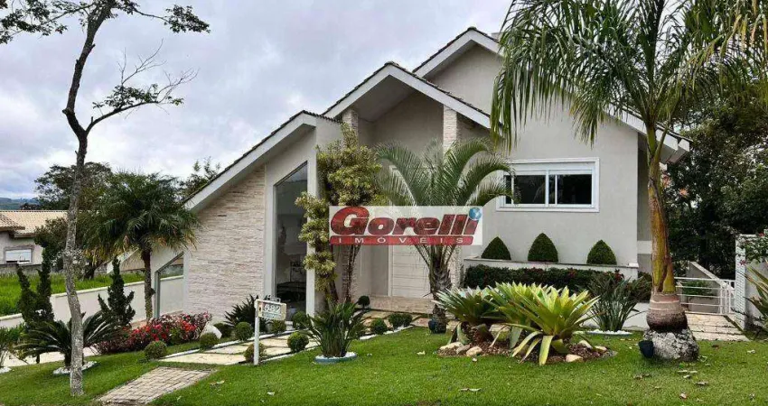 Casa com 5 dormitórios, 514 m² - venda por r$ 2.800.000,00 ou aluguel por r$ 18.000,01/mês - condomínio reserva ibirapitanga - santa isabel/sp
