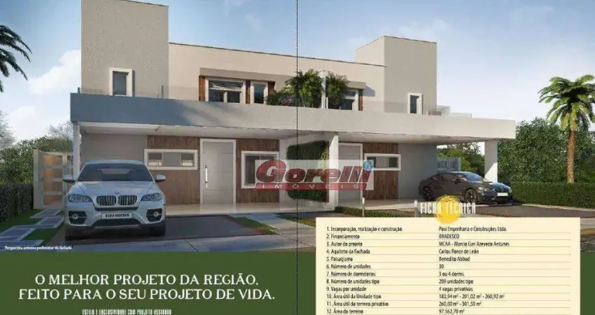 Casa com 4 dormitórios à venda, 201 m² por r$ 1.811.224,20 - condominio sunville stilo - arujá/sp