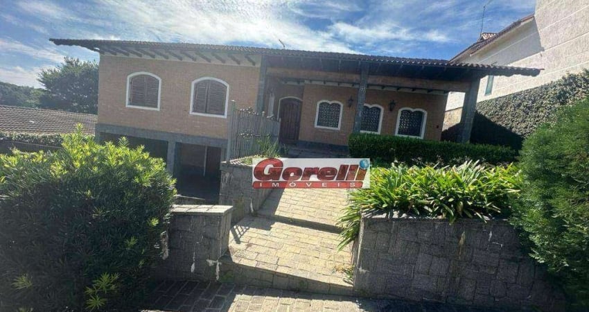 Casa com 3 dormitórios sendo 01 suite, 300 m² - venda por r$ 2.500.000 ou aluguel por r$ 9.000/mês - condomínio arujazinho iv - arujá/sp