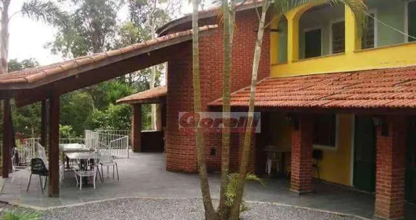 Chácara com 3 dormitórios à venda, 5500 m² por r$ 1.650.000,00 - penhinha - arujá/sp