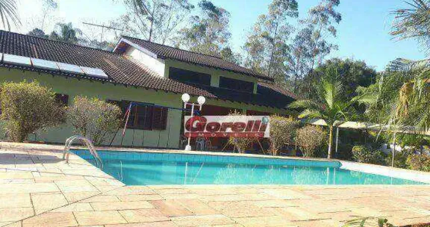 Chácara com 6 dormitórios à venda, 2360 m² por r$ 2.000.000,00 - estância aralú - santa isabel/sp