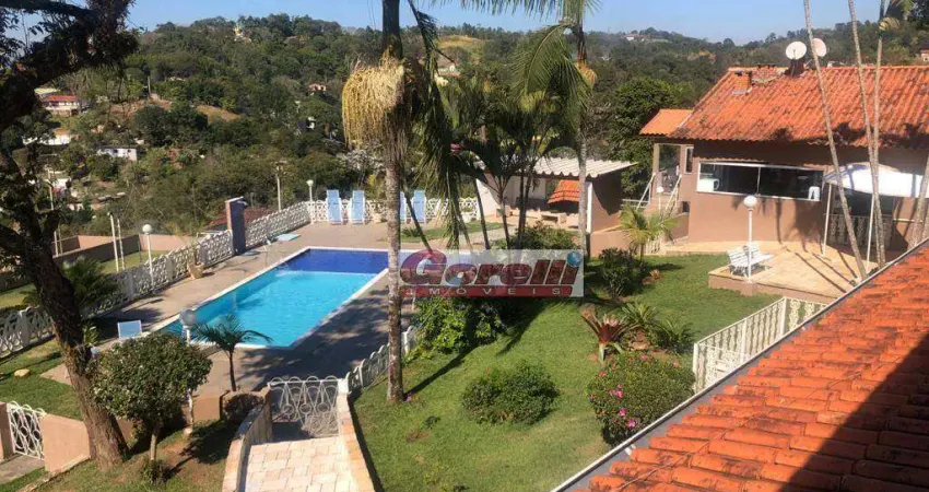 Chácara com 8 dormitórios à venda, 4980 m² por r$ 3.950.000,00 - copaco - arujá/sp